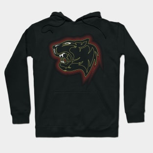 Tiger Angry Red Shadow Hoodie